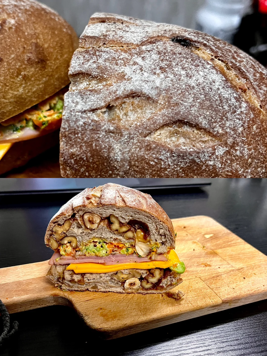 ☀️🌬️｜🥕🥦料很足的欧包三明治🥪｜
