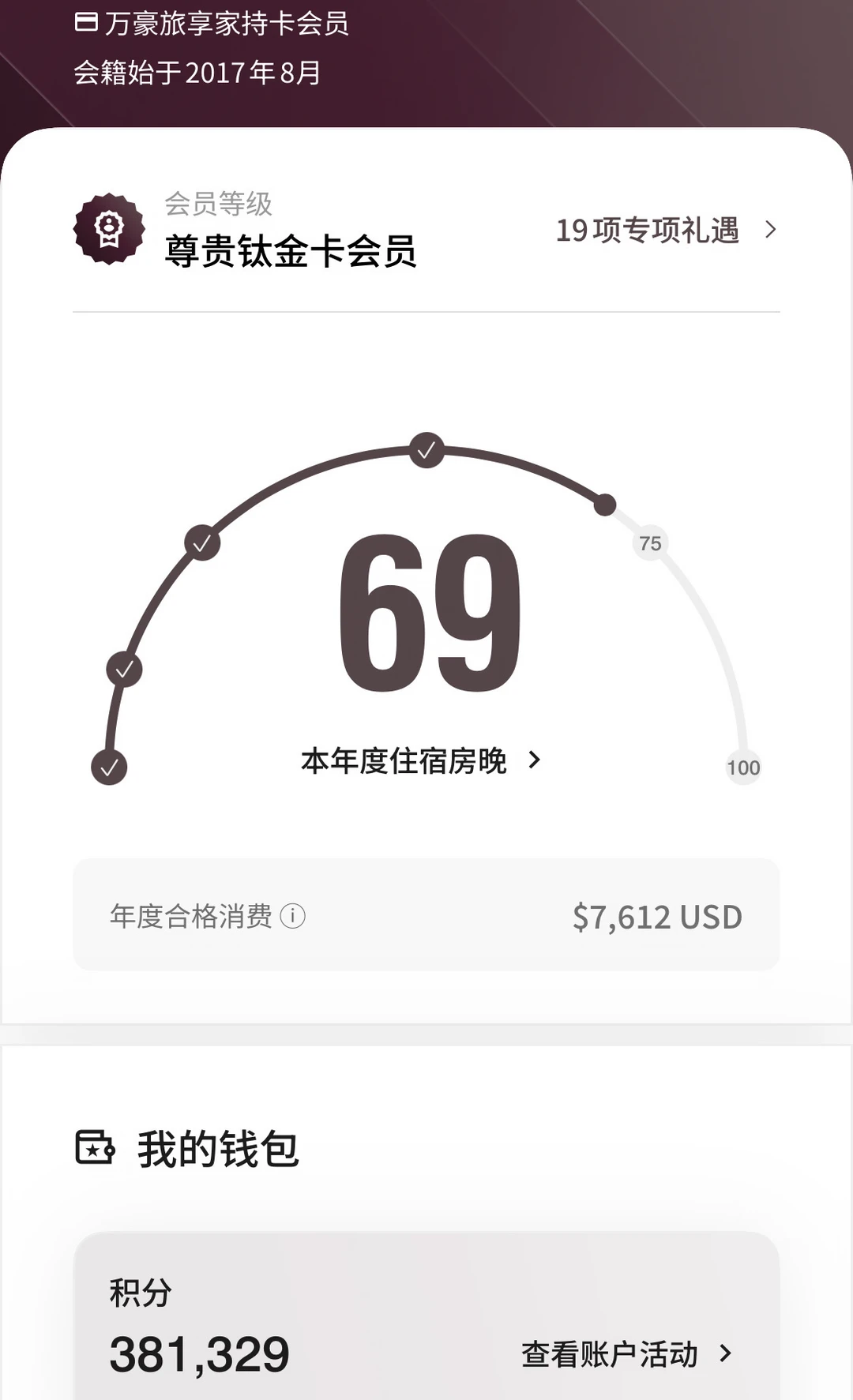 万豪积分的市场价格是多少？