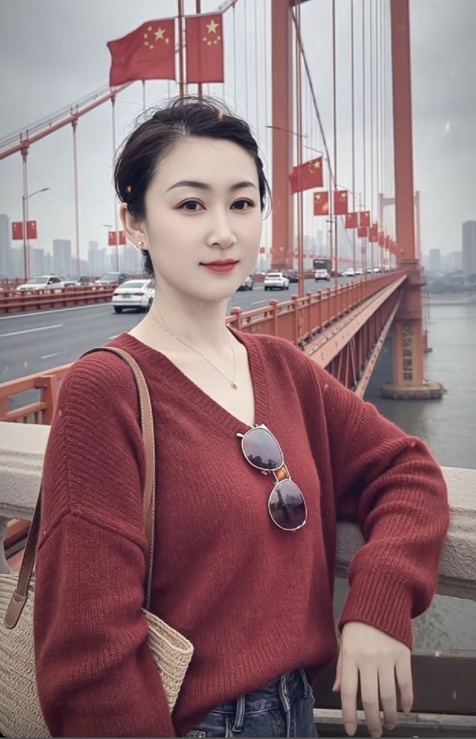 国庆假期，在一景点，看到一美女和闺蜜照像，忍不住悄悄地偷拍了两张。

这应该算是爱美之心人皆有之，不应该算是侵权吧。