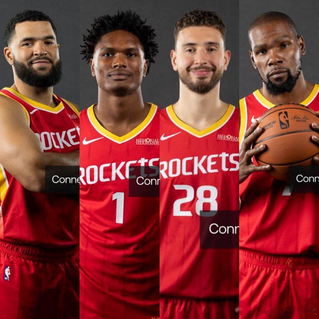 休斯顿火箭队入选ESPN前100的球员：

91) Fred VanVleet  
31) Amen Thompson  
30) Alperen Şengün  
13) Kevin Durant#休斯顿火箭# ​