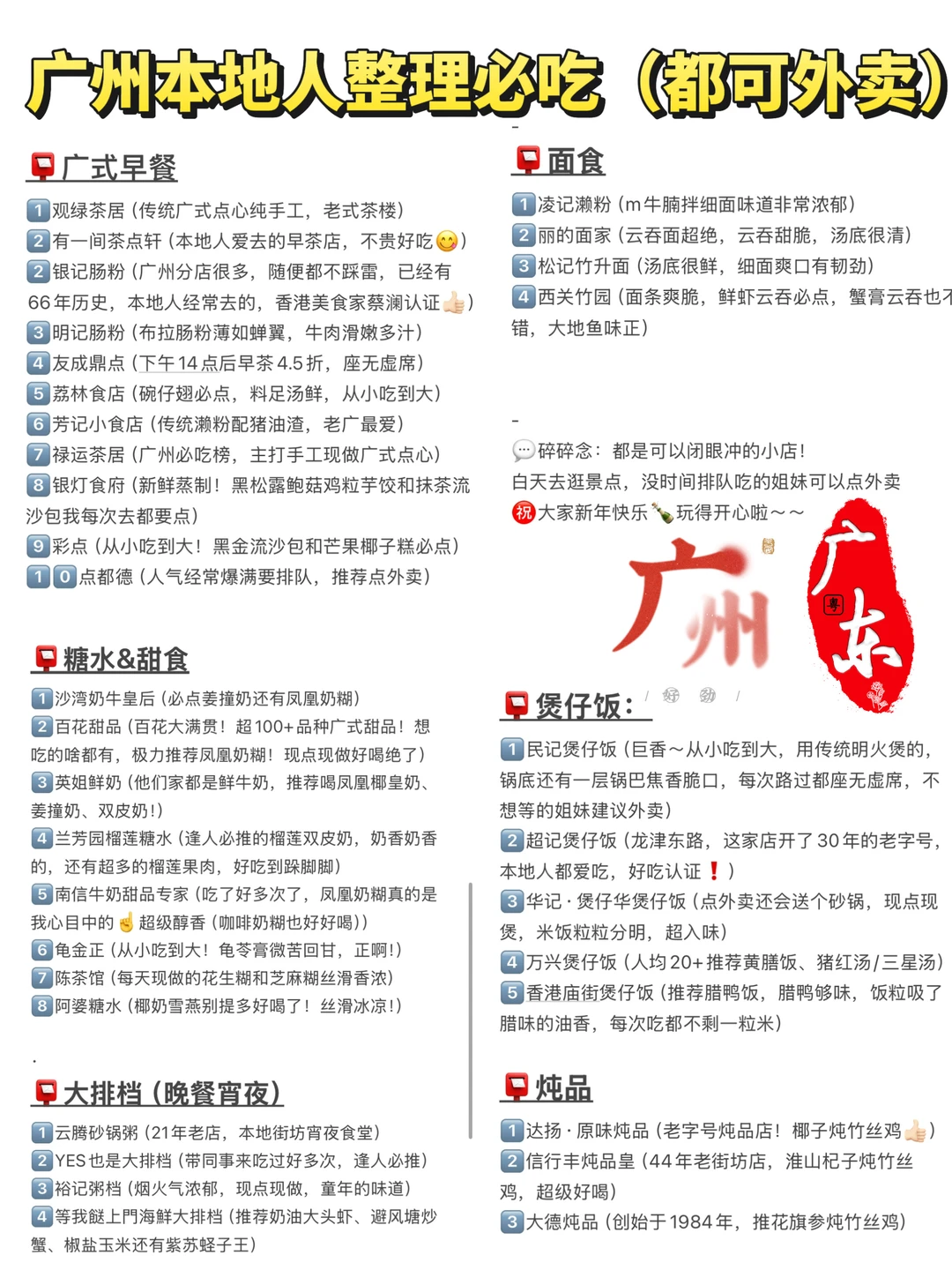 广州美食攻略！离开前要吃的老店㊙️私藏版