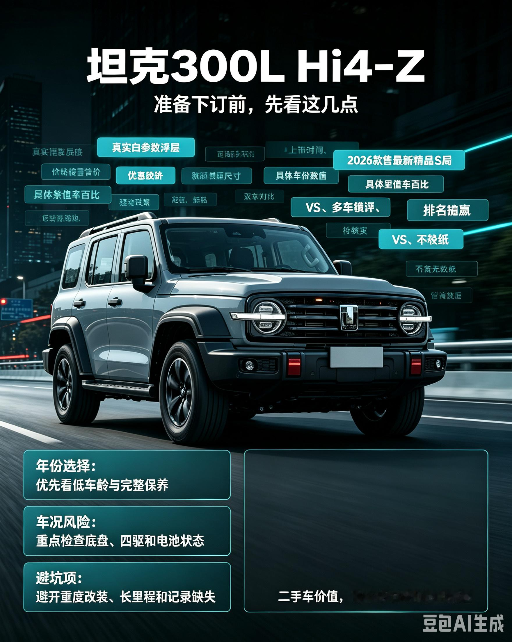 坦克300L Hi4-Z 下订前必看