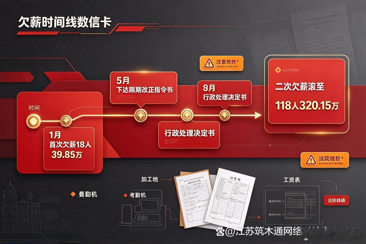 中建七局拖欠118名农民工320万被通报！同一个项目“二次欠薪”，限期整改逾期未改——央企光环，不是欠薪的保护伞
￼
江苏筑木通网络科技有限公司
2026-10-13 17:18浙江江苏筑木通网络科技有限公司官方账号
关注
听全文约9分钟
头顶“世界500强骨干成员”“河南百强企业第3位”“三特三甲资质”光环的 ​