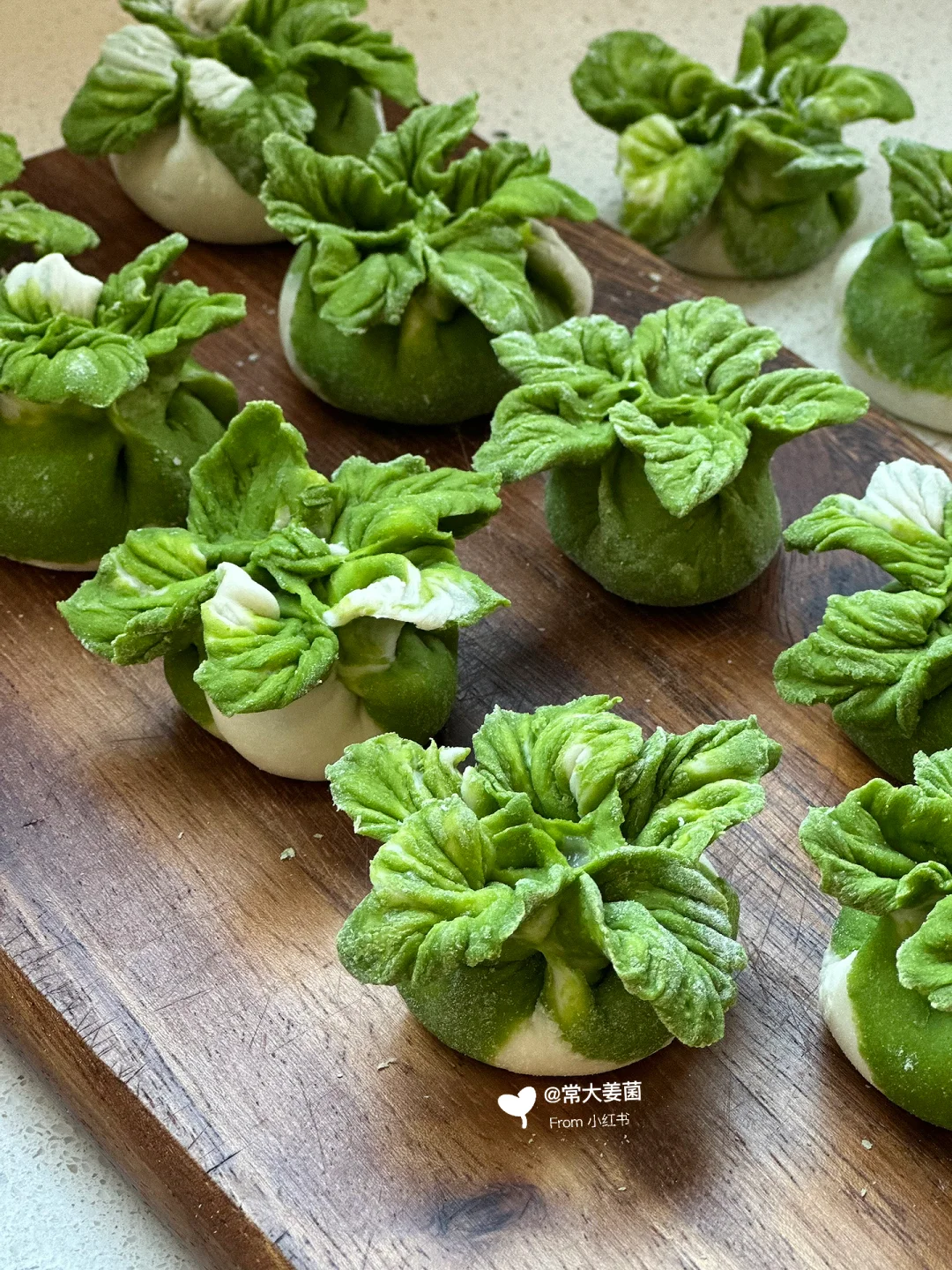 包了一锅翡翠饺子🥬🥬🥬里面是鲅鱼馅！巨鲜！