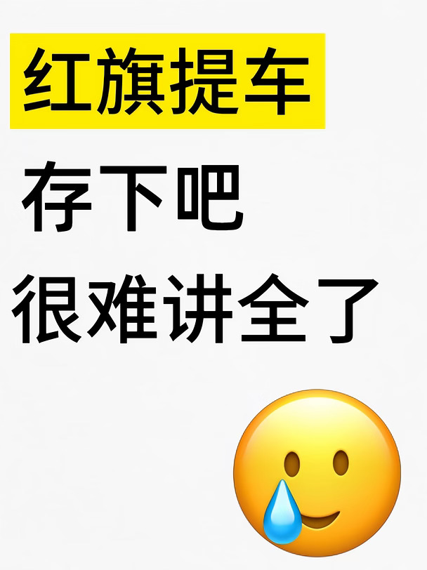 红旗提车必看攻略！别太单纯了😭