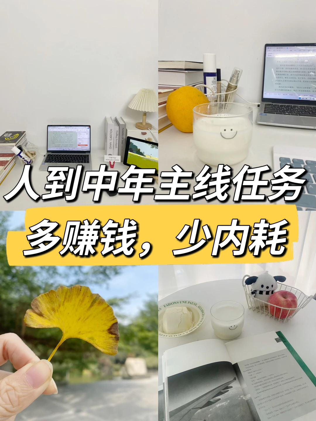 人到中年调整主线任务：多赚钱，少内耗👍