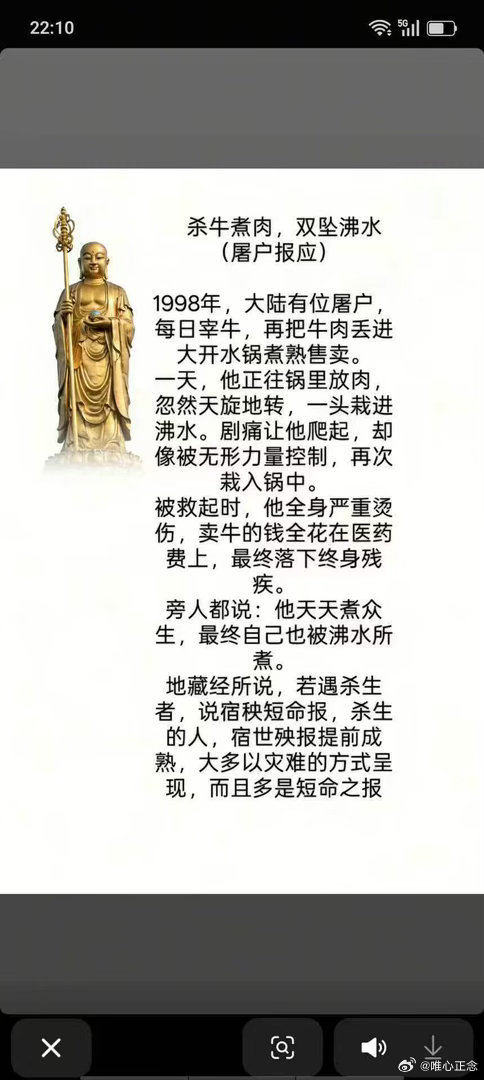#董子健看孙怡获奖的眼神#因果不虚，勿残忍杀生王屠户在镇上开狗肉馆，杀狗的法子格外残忍。别家屠户多用绳索，他偏执着后院的厚重青石板，逮来的狗无论大小，都被他按住脖颈往石板上狠砸头部，血溅石板脑浆蹦出的画面，街坊都不敢多看。几年下来，惨死他手的狗有几百只，有人劝他积德，他却嗤笑“畜生 ​