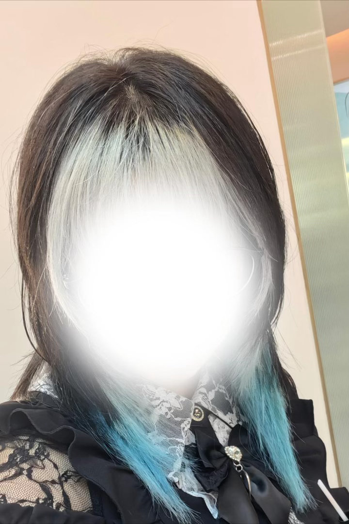 4330【蓝绿】9度底色用固色洗出来的蓝绿色喜欢…！ ​​​