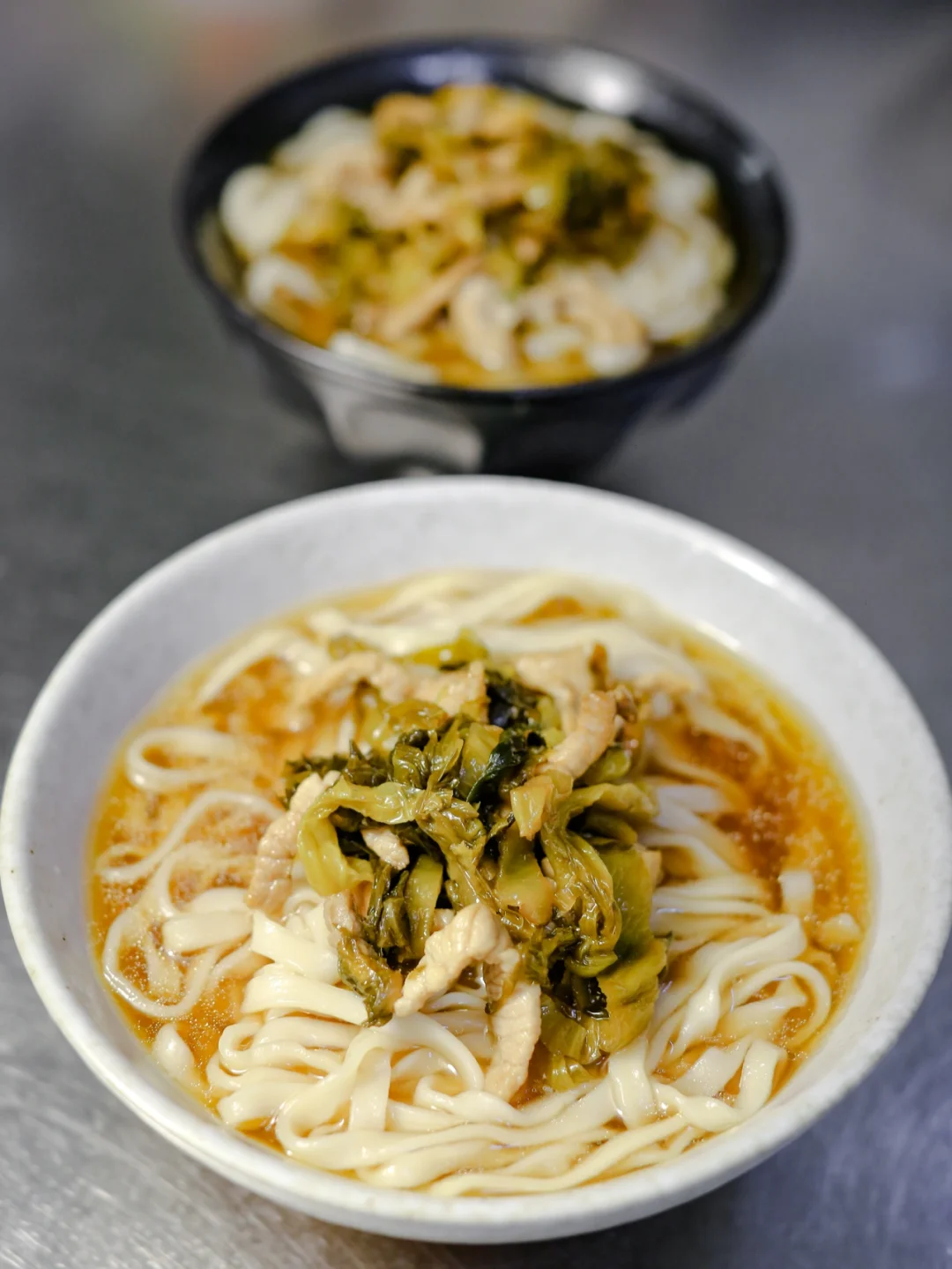 坚持做100种面不重样（81）酸菜肉丝面