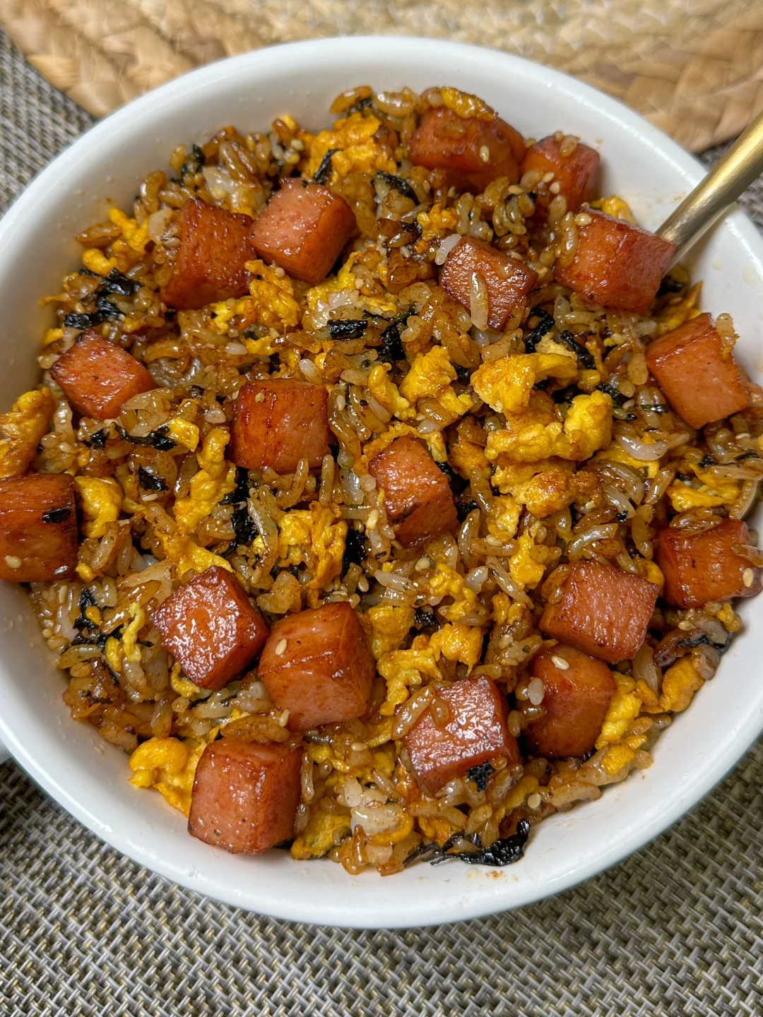 吃完这一碗我就封心锁爱！！海苔拌饭太绝了！！