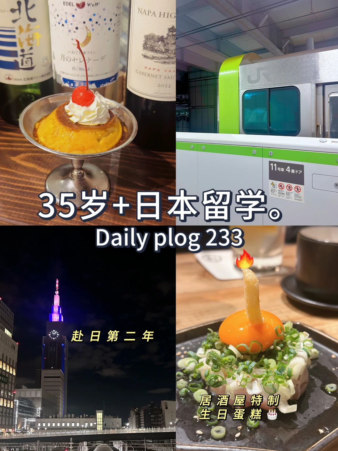 35岁+日本留学🎂+1岁💗祝自己生日快乐了