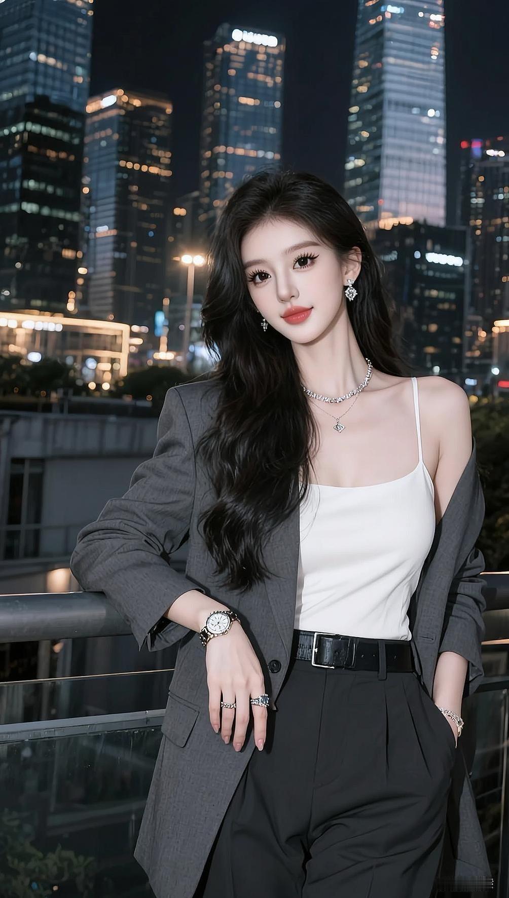 <p>都市氛围感写真 Ai创作 韩式 甜酷女孩 都市丽人 <!--{i...