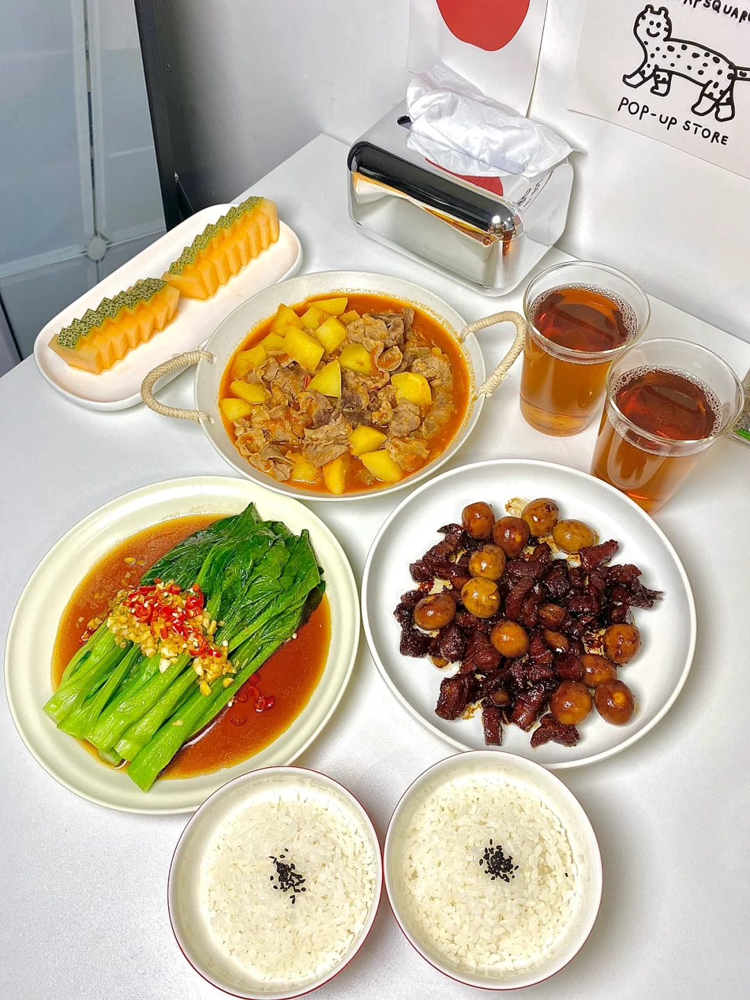 两人食｜🔥红烧肉&番茄土豆肥牛 香迷糊了❗️