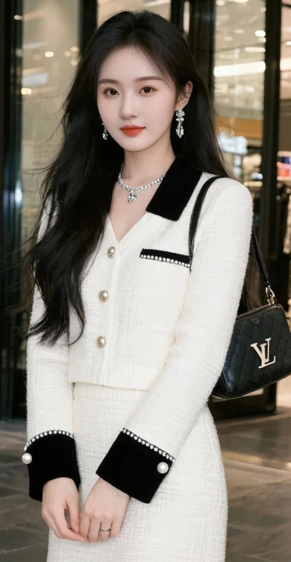 优雅白裙穿搭，时尚又减龄！