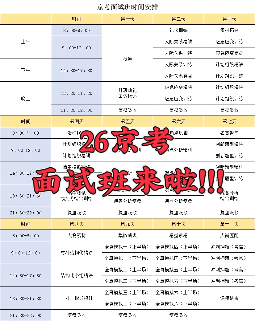 10天面试上岸❗️北京公考人的保姆级面试班