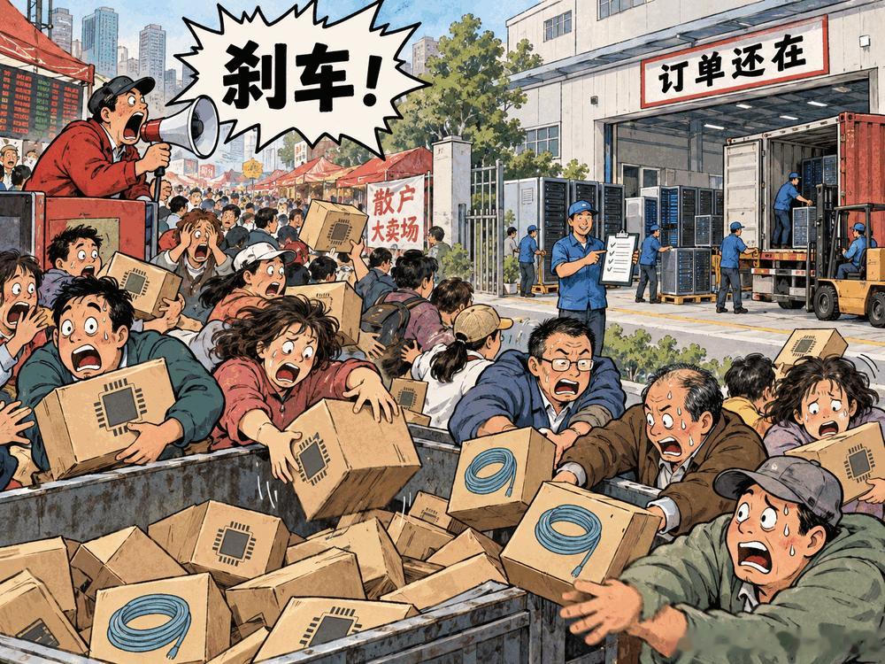 AI硬件：刹车声砸崩5.9%

一声“AI应该减速”，费城半导体指数就跌了5.9%，Coherent跌12.7%，Lumentum跌9.9%，Astera Labs跌11.9%。对投资者最重要的判断是：这不是一句话突然推翻了产业，而是5%长债利率、拥挤持仓和安全焦虑同时找到了出口。

第一项证据来自价格结构。9月14日标普500只跌0.48%，上涨 ​