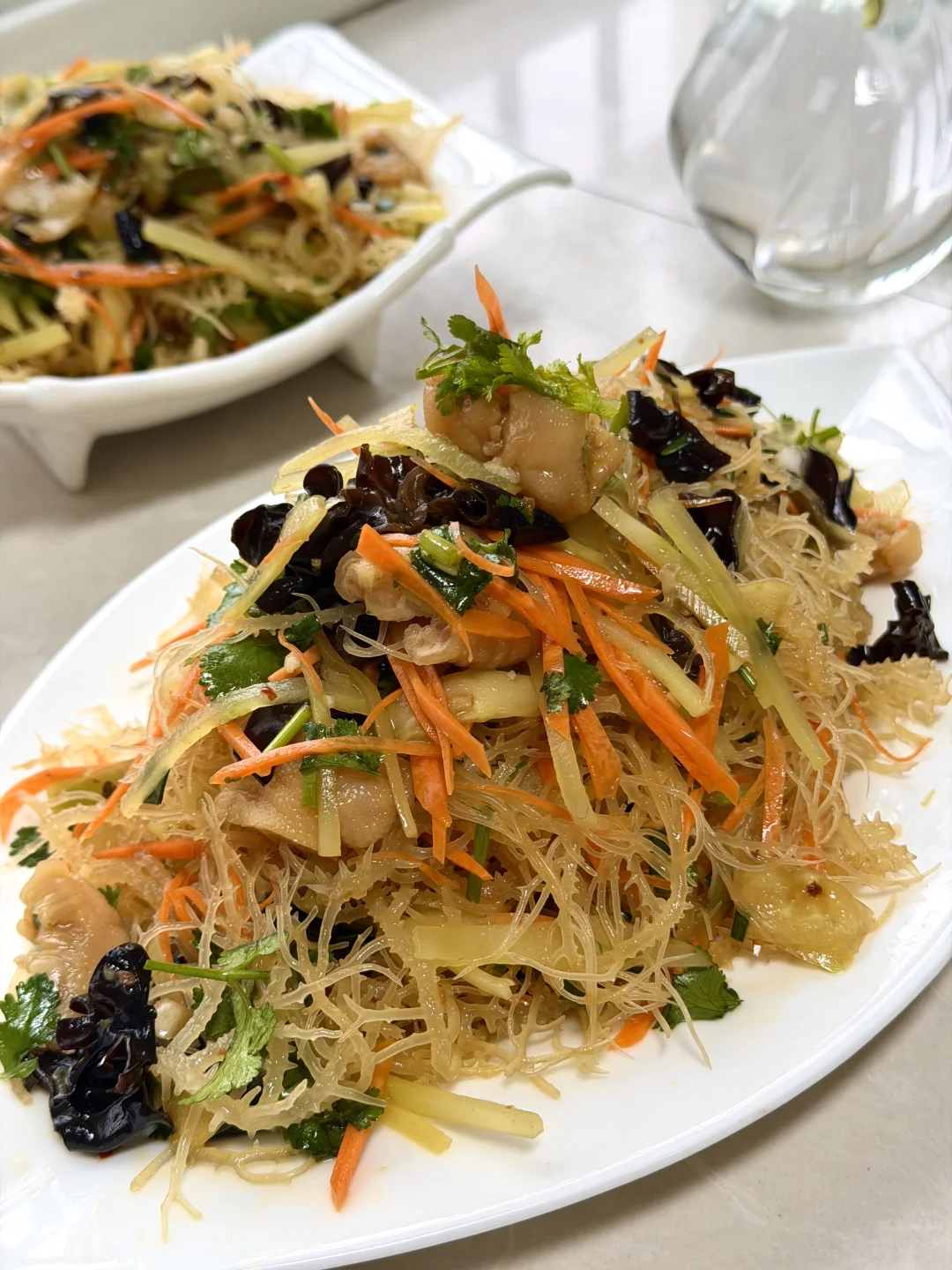 凉拌龙须菜/节后减肥必备酸辣爽口解腻