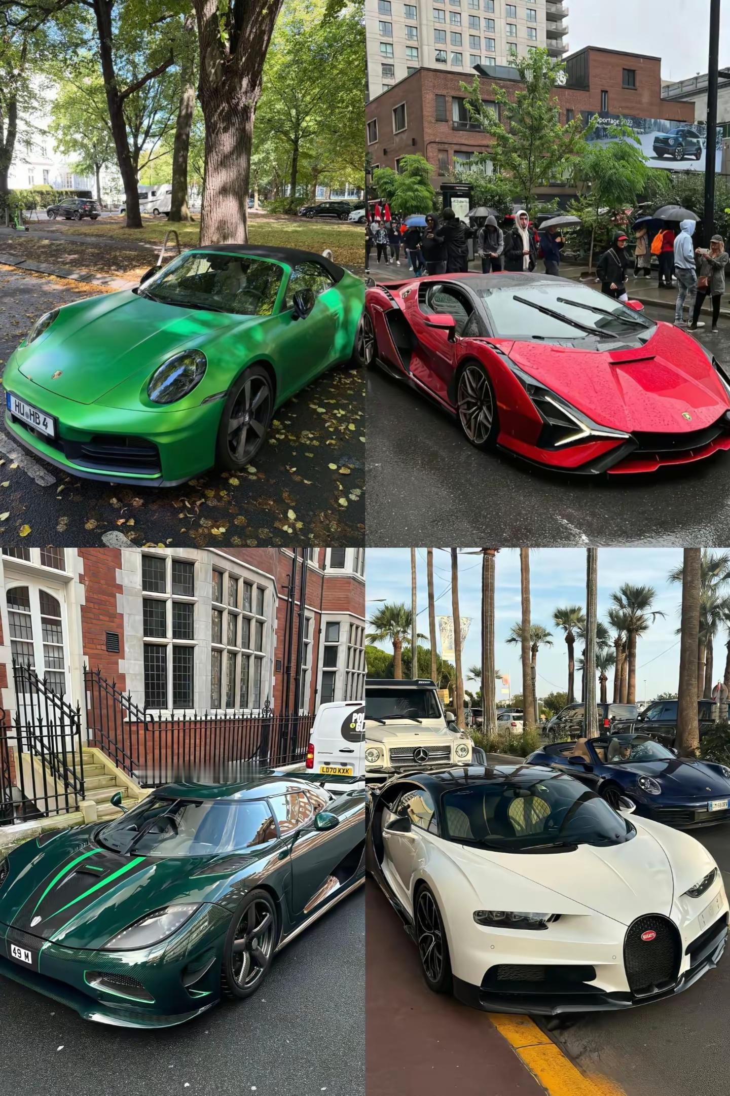 请选择你人生中的第一辆车。保时捷911 Turbo 兰博基尼 Sián柯尼塞格 Jesko布加迪 Chiron