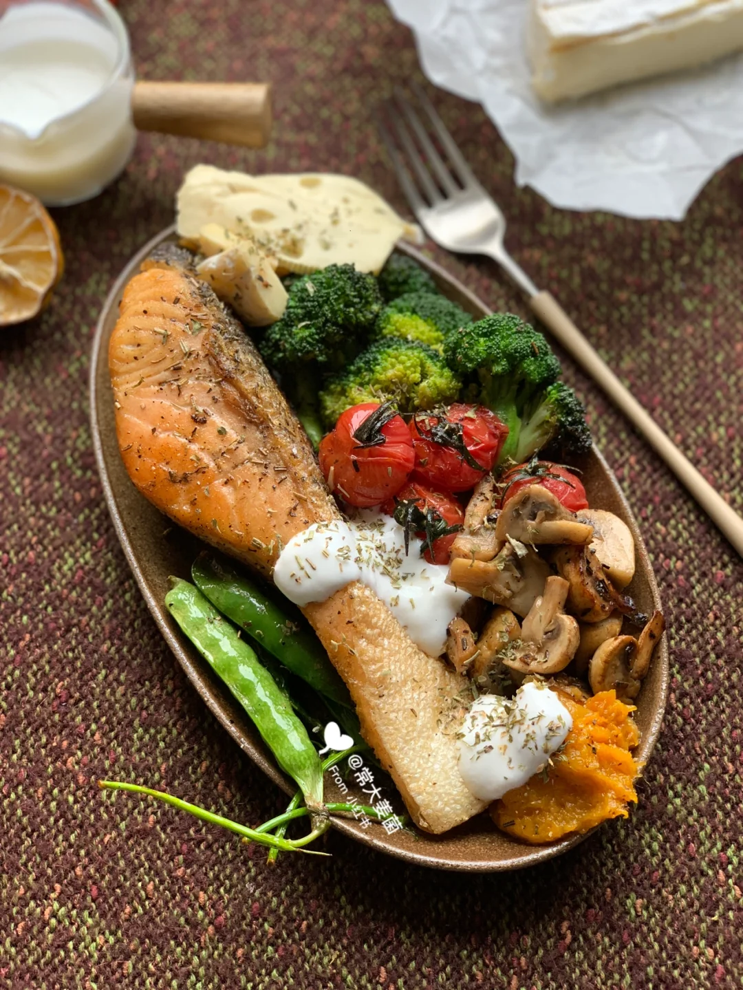 抗炎早餐| 5min搞定三色全营养拼盘🍅🥦🧀🐟