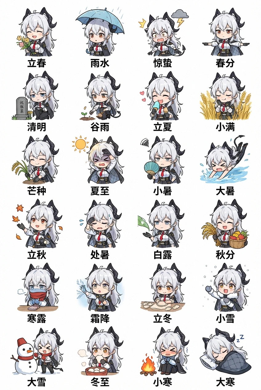 鸣潮｜二十四节气表情包（第二弹）