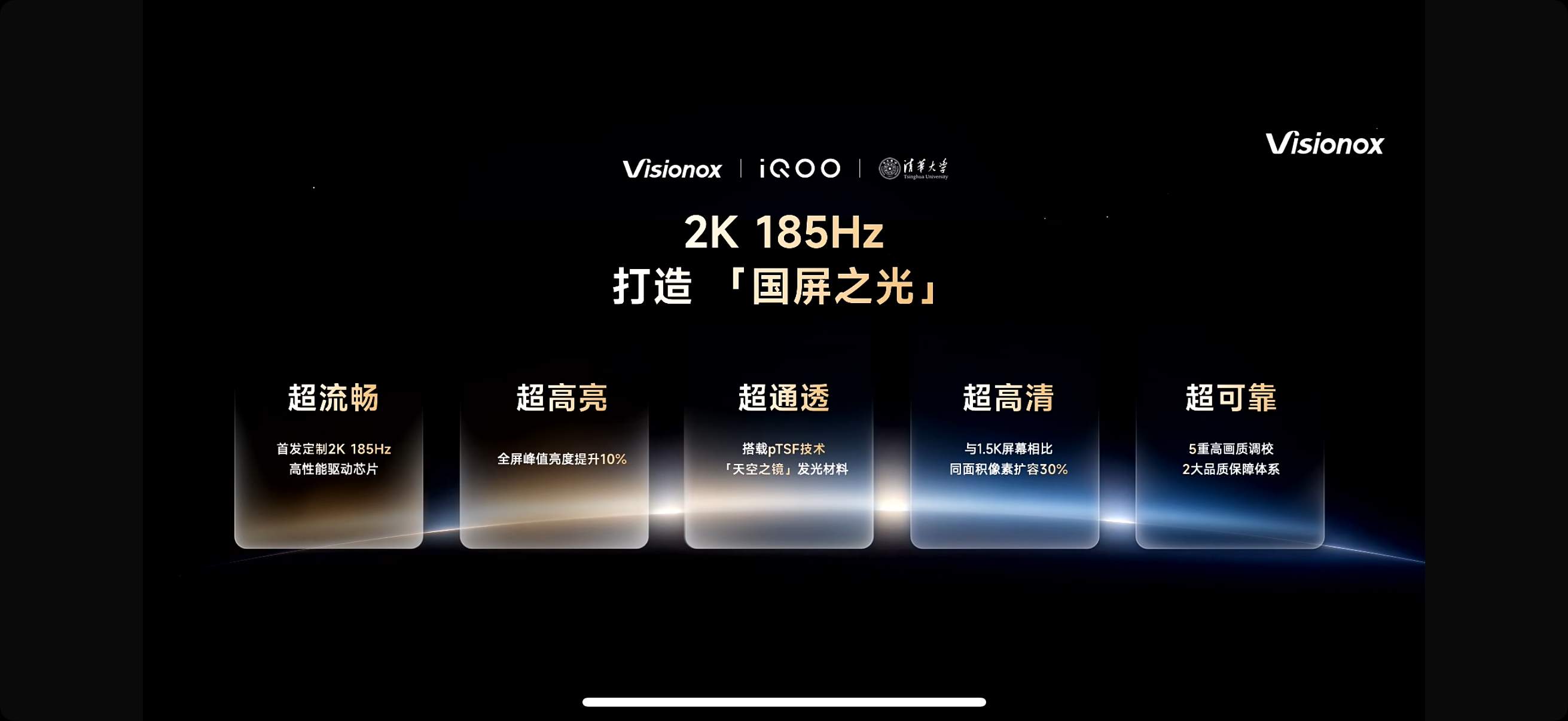 iQOO和维信诺一起开了场屏幕技术发布会，提前公布iQOO Neo12的关键配置。

首发2K分辨率、185Hz刷新率屏幕，采用全新天空之镜发光材料，2K显示功耗相比Neo11降低27%，特定游戏场景下，185Hz的屏幕功耗甚至比144Hz还低。

iQOO Neo12目前已经适配超过50款原生18