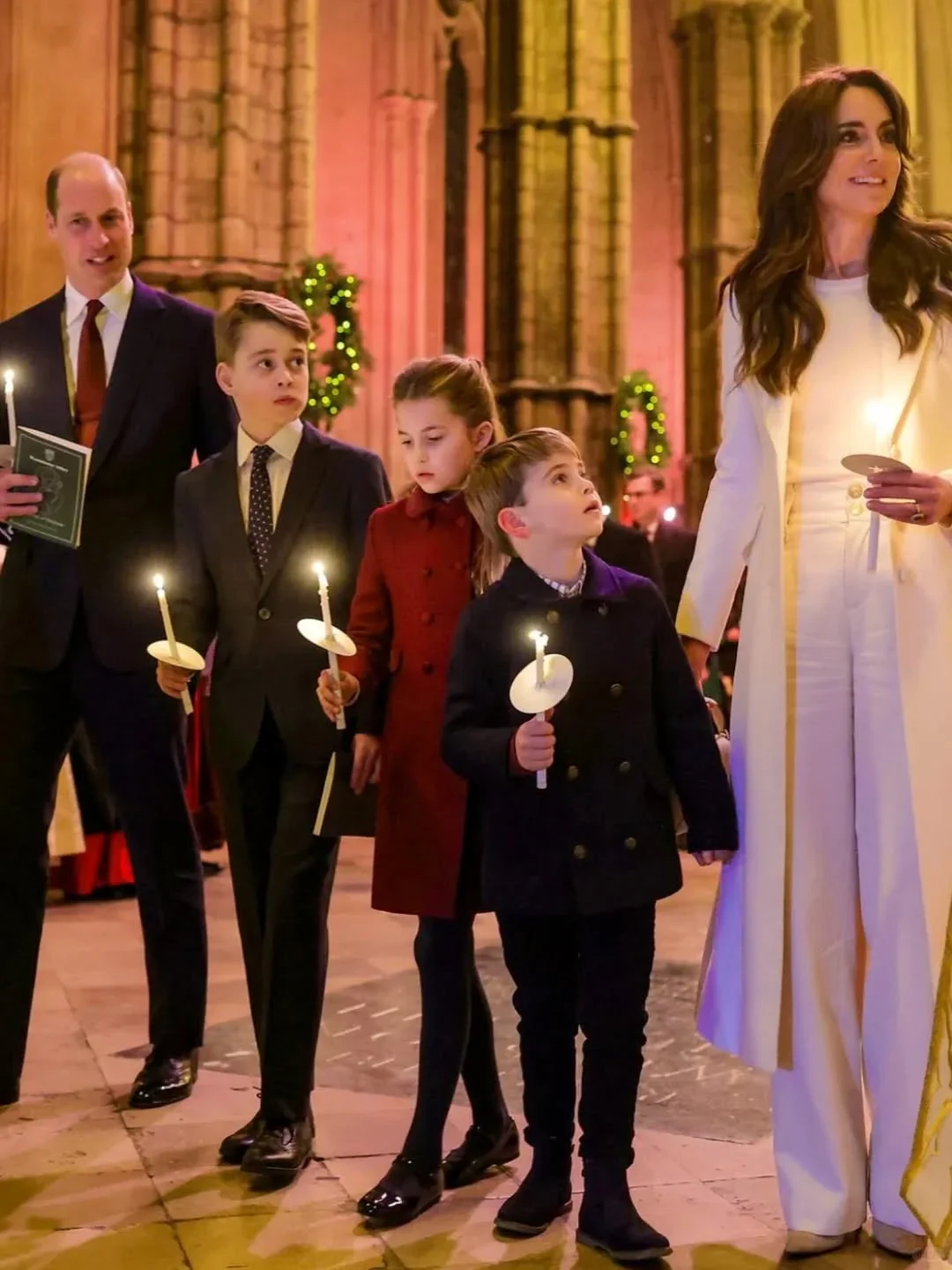 威尔士凯特过圣诞❗颜值超高的一家五口