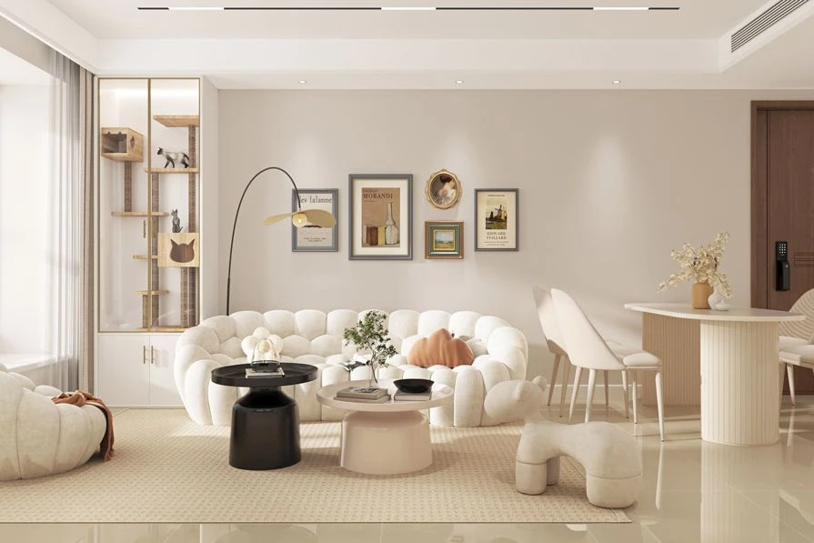 奶油风中简约奶油装修必须占有一席之地！！