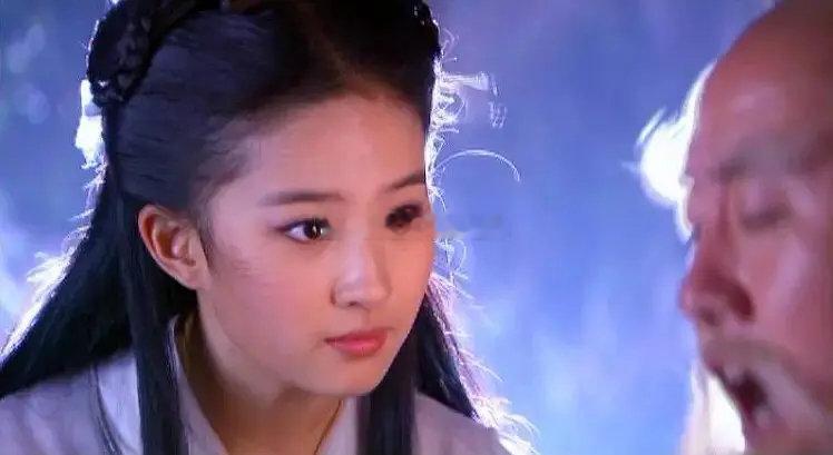 刘亦菲的小龙女真的好美好仙 重温神雕侠侣 剧里直接截图 ​
