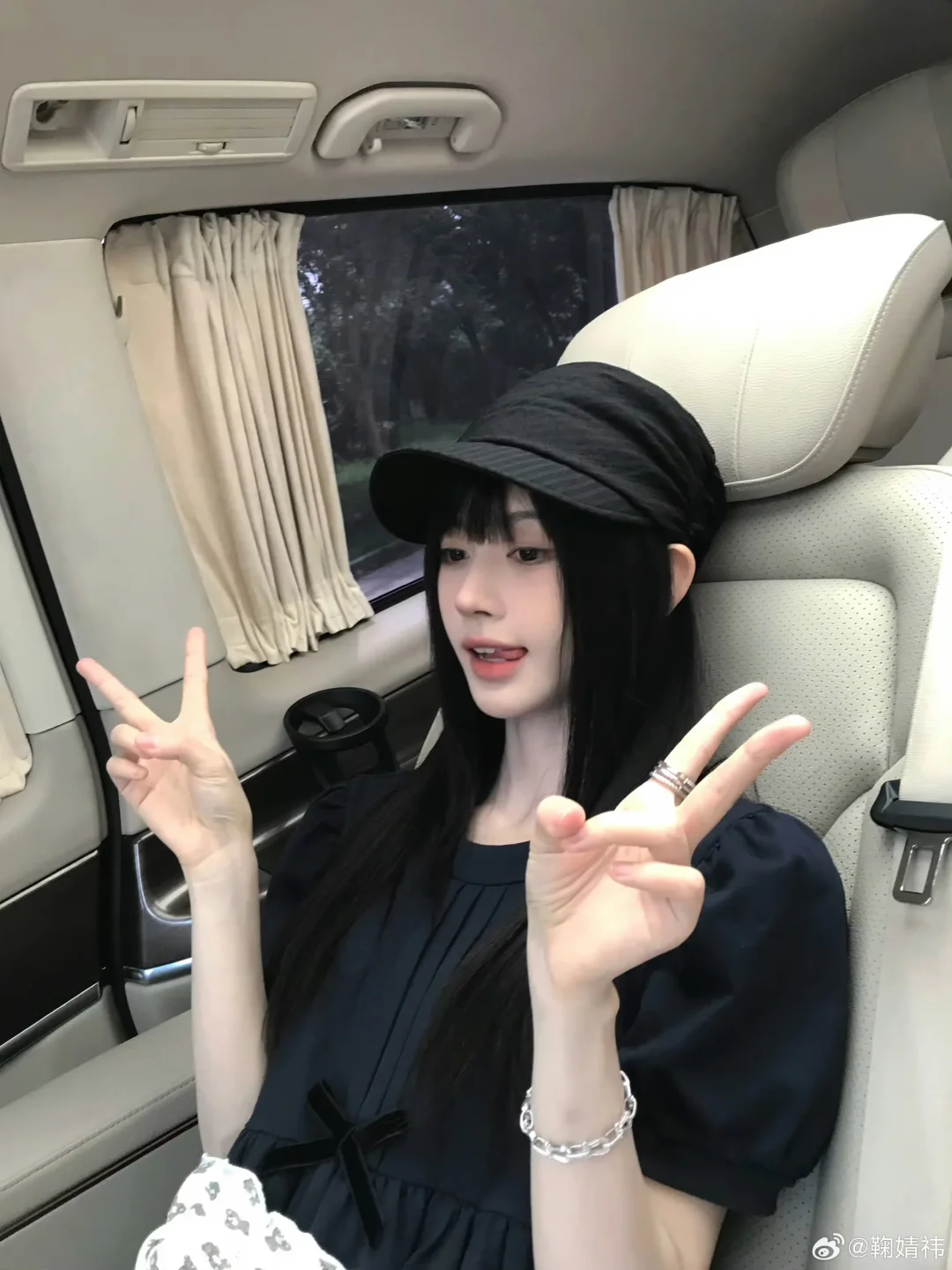鞠婧祎今日更新，又被美貌击中了