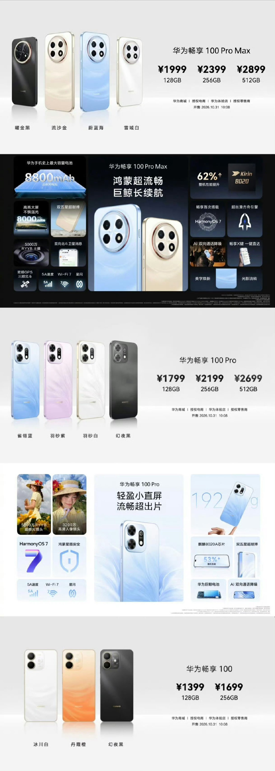 苍天，这手机怎么这么便宜[笑cry]
我上一个华为手机用了五年，现在用的小米耗电快，发热严重，再也不买小米了。
下一个手机，必须华为。
（买得起苹果也行[哈哈]）
#华为畅享100系列正式发布# ​