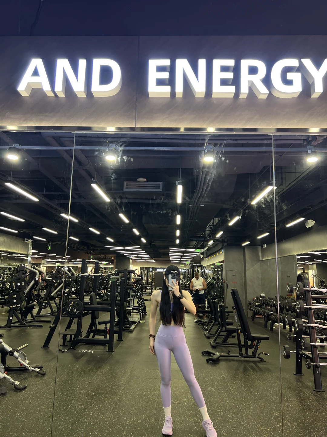 无痕迹的健身人