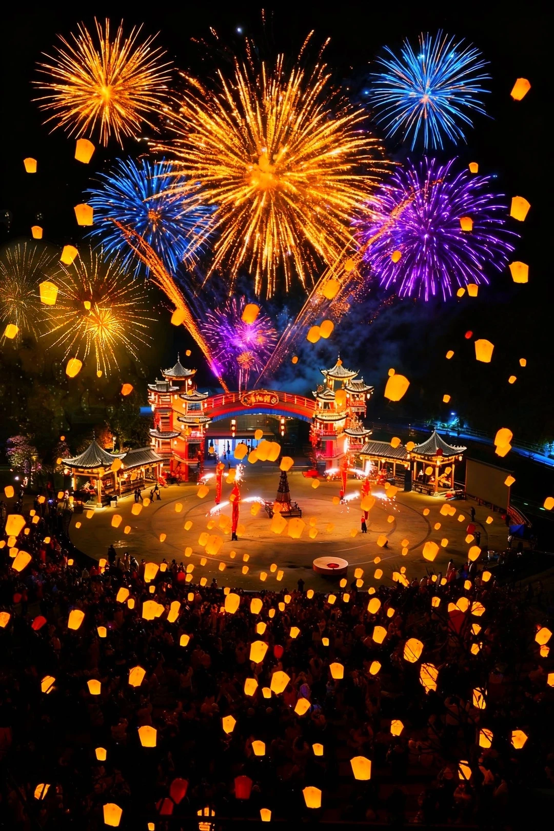 人不就是活几个瞬间✨葛仙村天灯🏮也太美啦