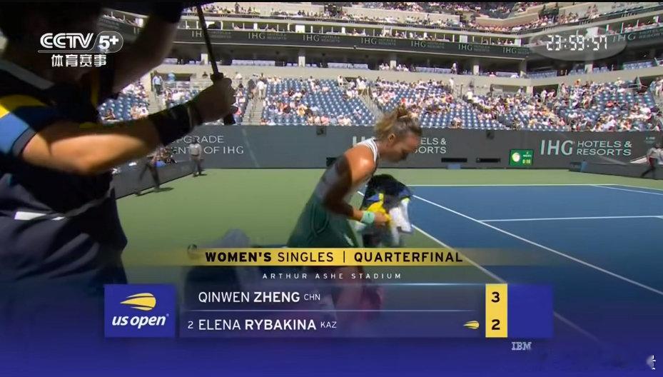 #郑钦文vs莱巴金娜# 郑钦文拿下关键的第五局！

第一盘，3：2领先。
#美网2026##郑钦文莱巴金娜美网数据对比##美网[超话]# ​
