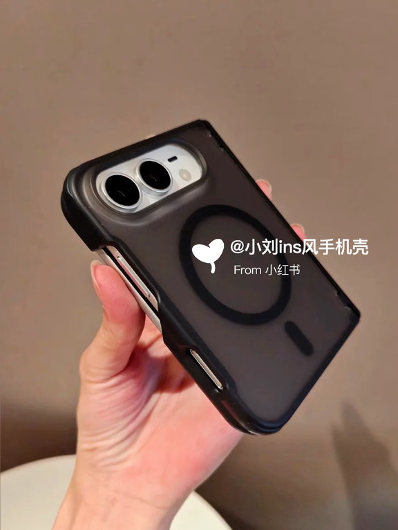 iphone duo新壳✨黑色的手机壳好高级～