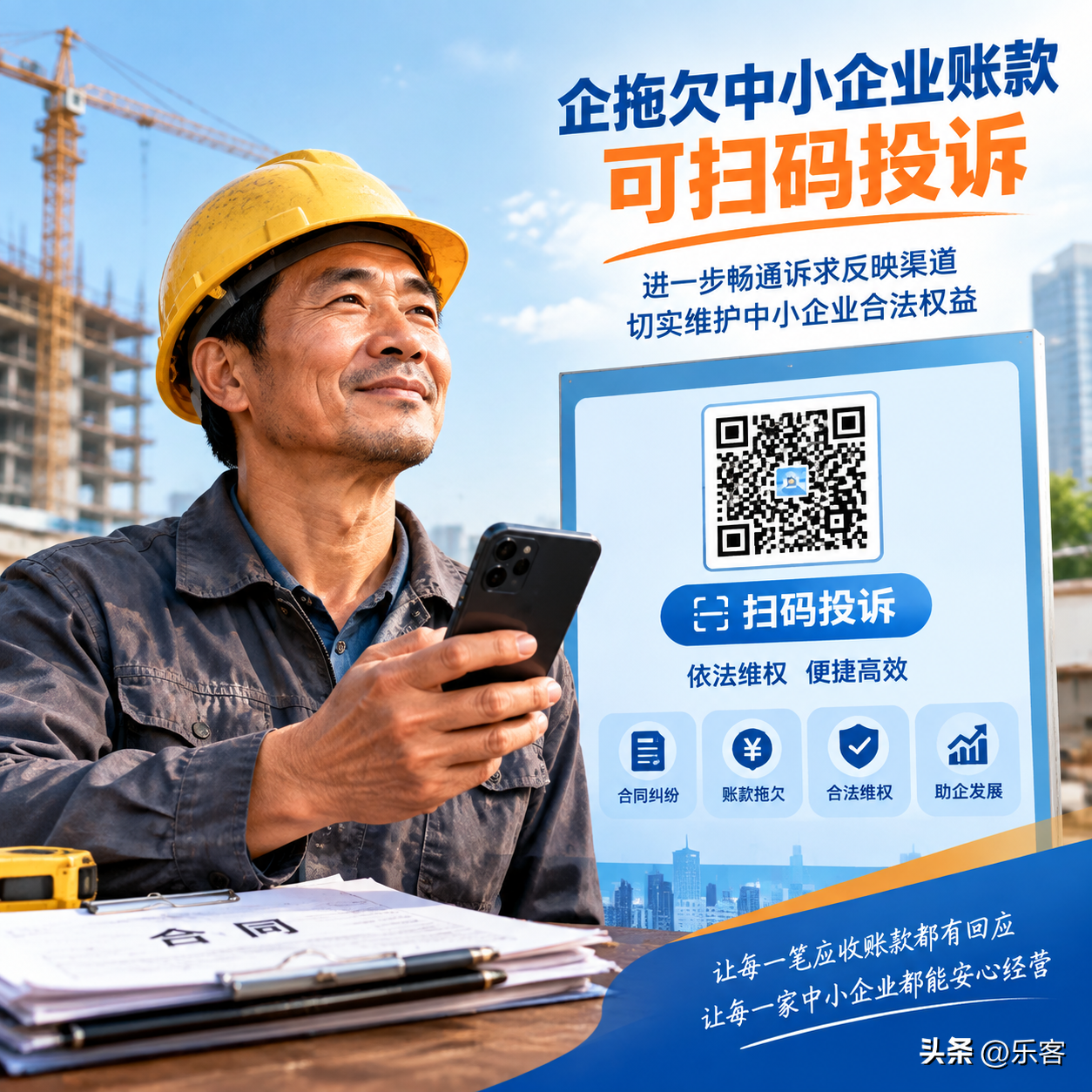 央企拖欠中小企业账款可扫码投诉