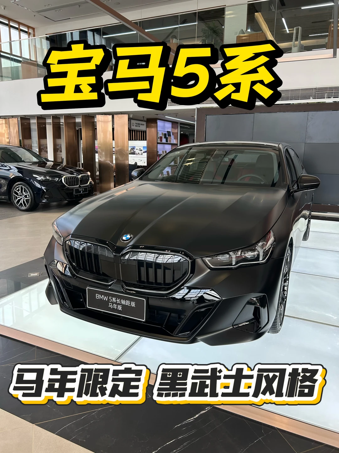 这台磨砂黑宝马5系马年版，跟你见过的不一样