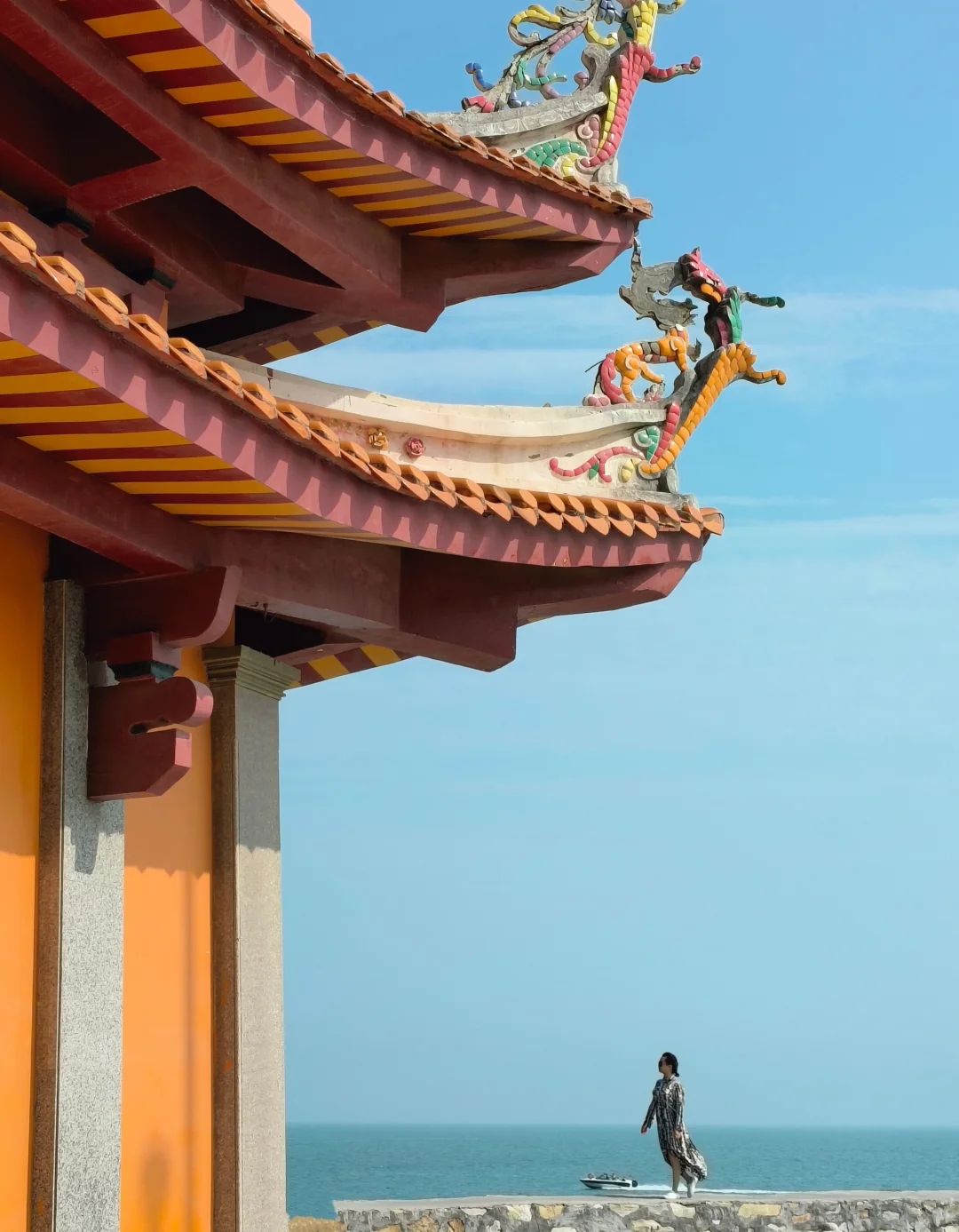 泉州洛伽寺，就来这里看海吧👉🏻巨出片