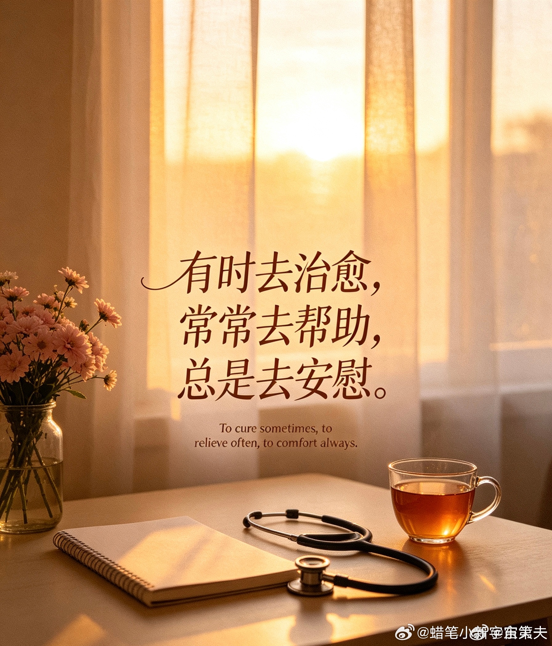 #信任是医患关系最好的处方#祝所有医师节日快乐。身边朋友医生被投诉说没有对患者微笑服务。然后收到投诉后再给患者道歉，让我觉得还蛮心酸的。一上午医生得看好几十个号，到后面可能是没有办法一直面带微笑了，只能希望各位患者理解了。#中国医师节# 既然有个医师节，就是为了让我们尊重医生、信任医 ​