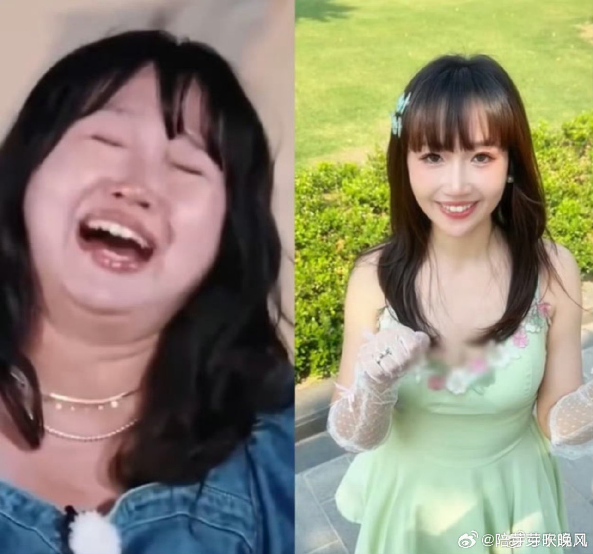 #麦琳7个月瘦了40斤#感觉整个人变精神了，也漂亮了很多 ​