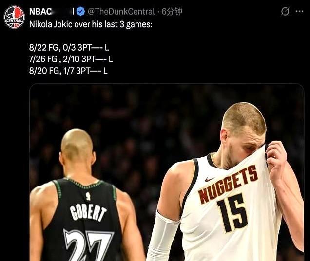 1-3落后，掘金队是不是又要把剧本拿出来了？  约基奇首战就轰下25+...