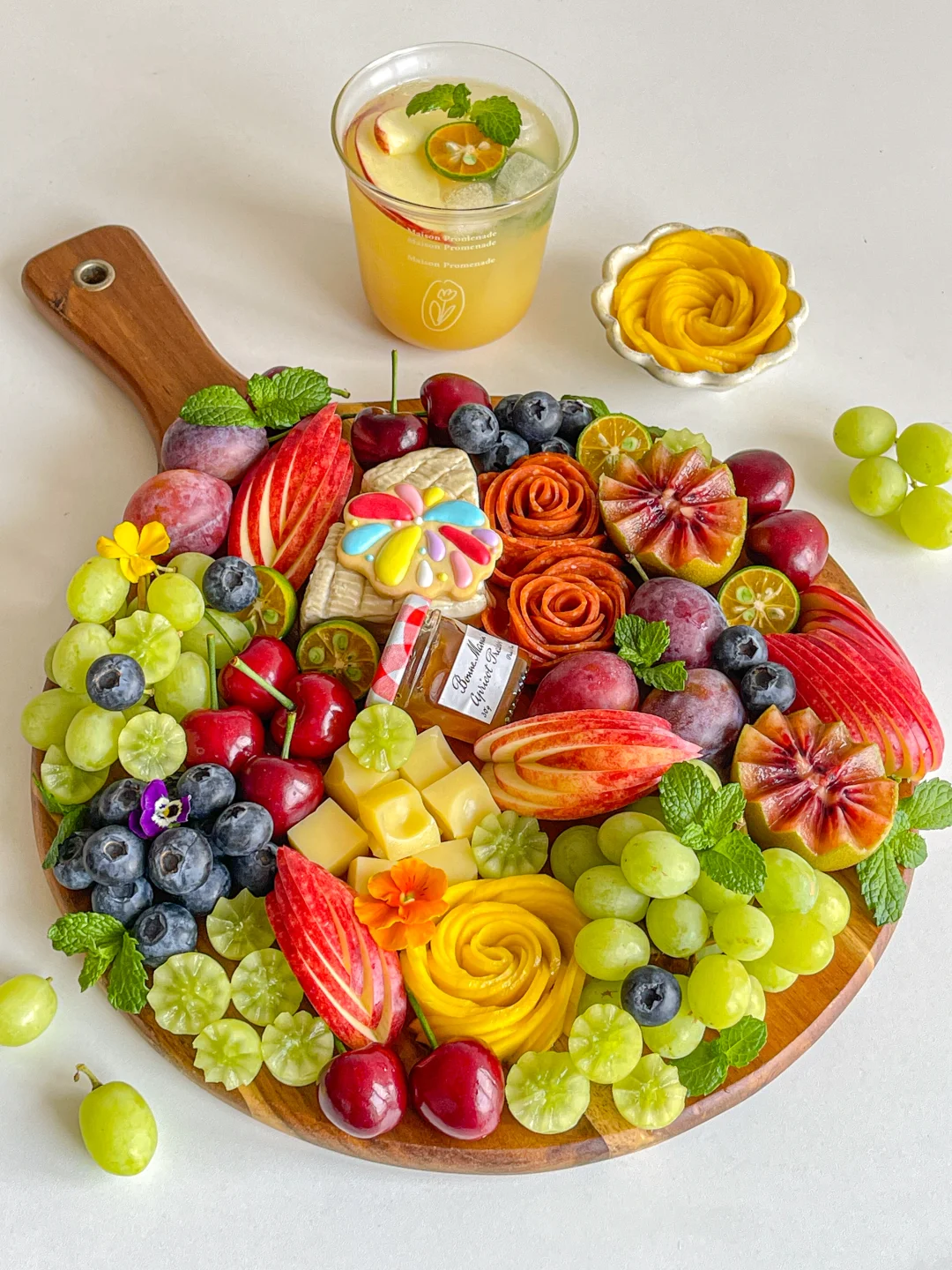 春日仪式感🍃水果火腿奶酪拼盘🍇