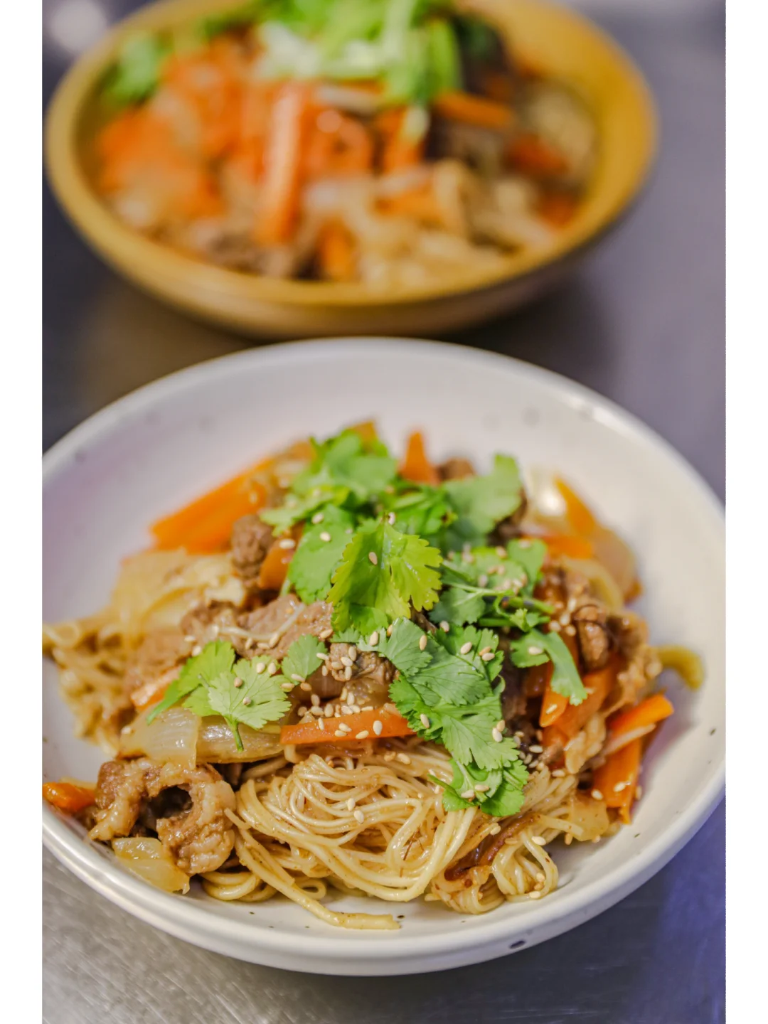 坚持做1000种面不重样（198）孜然羊肉焖面