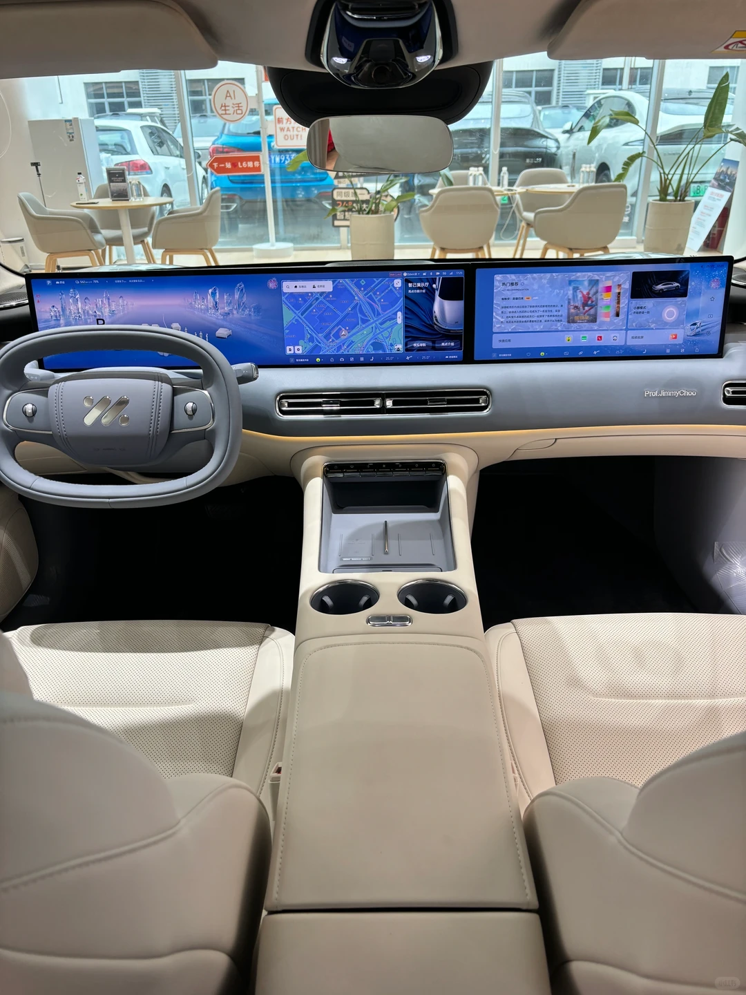 🚗Live实拍｜全新一代智己L6高定蓝内饰💙🩵