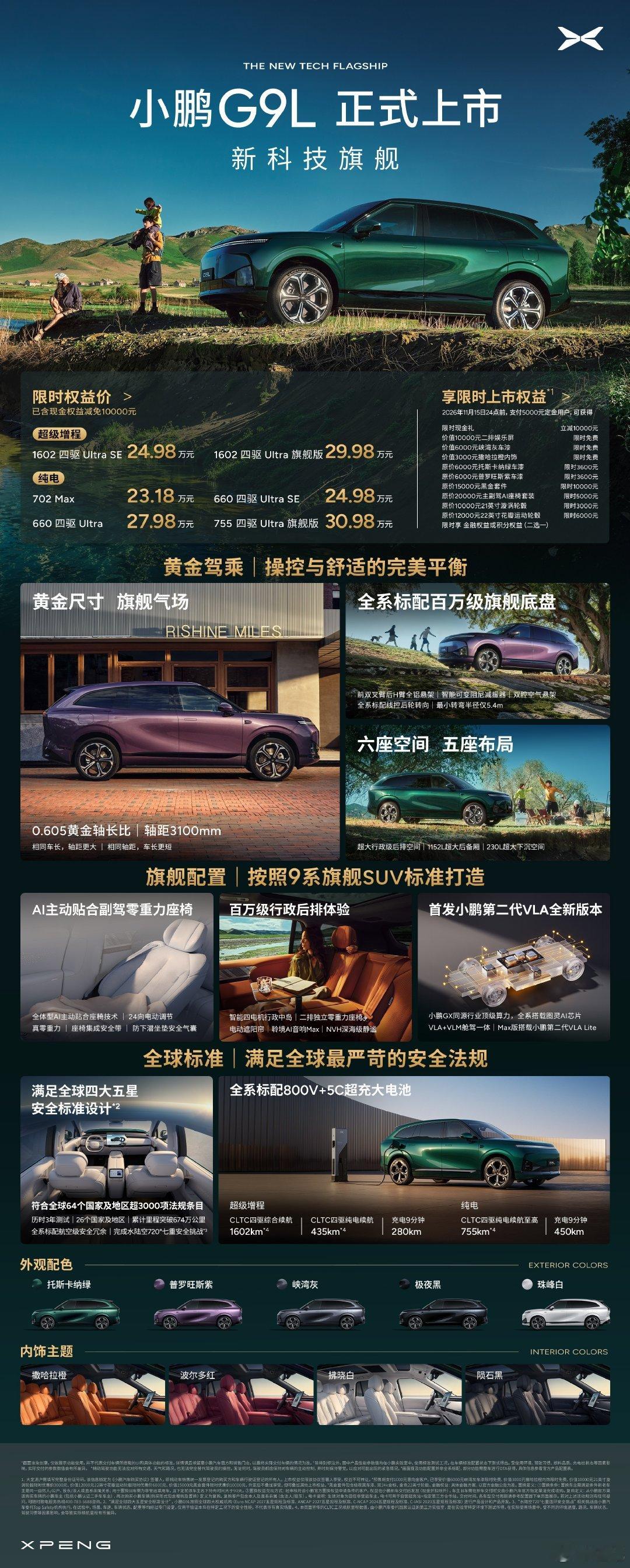 小鹏G9L上市了，噼里啪啦掀桌子[允悲] ​