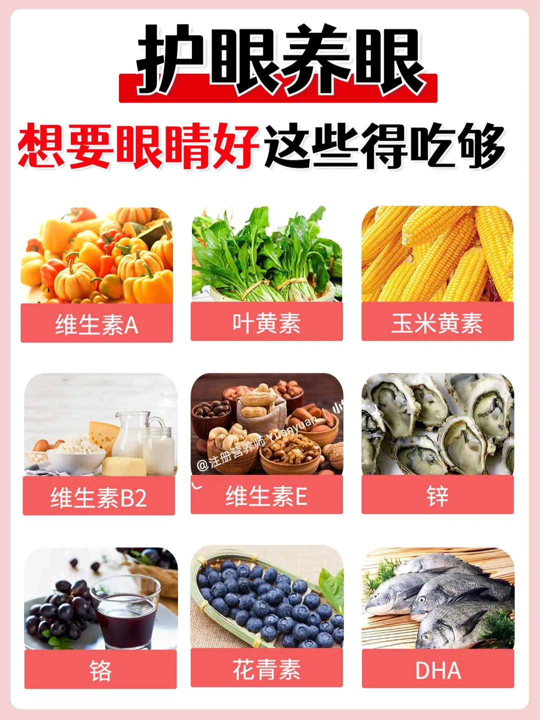 远离近视👀护眼养眼的9类食物生活建议