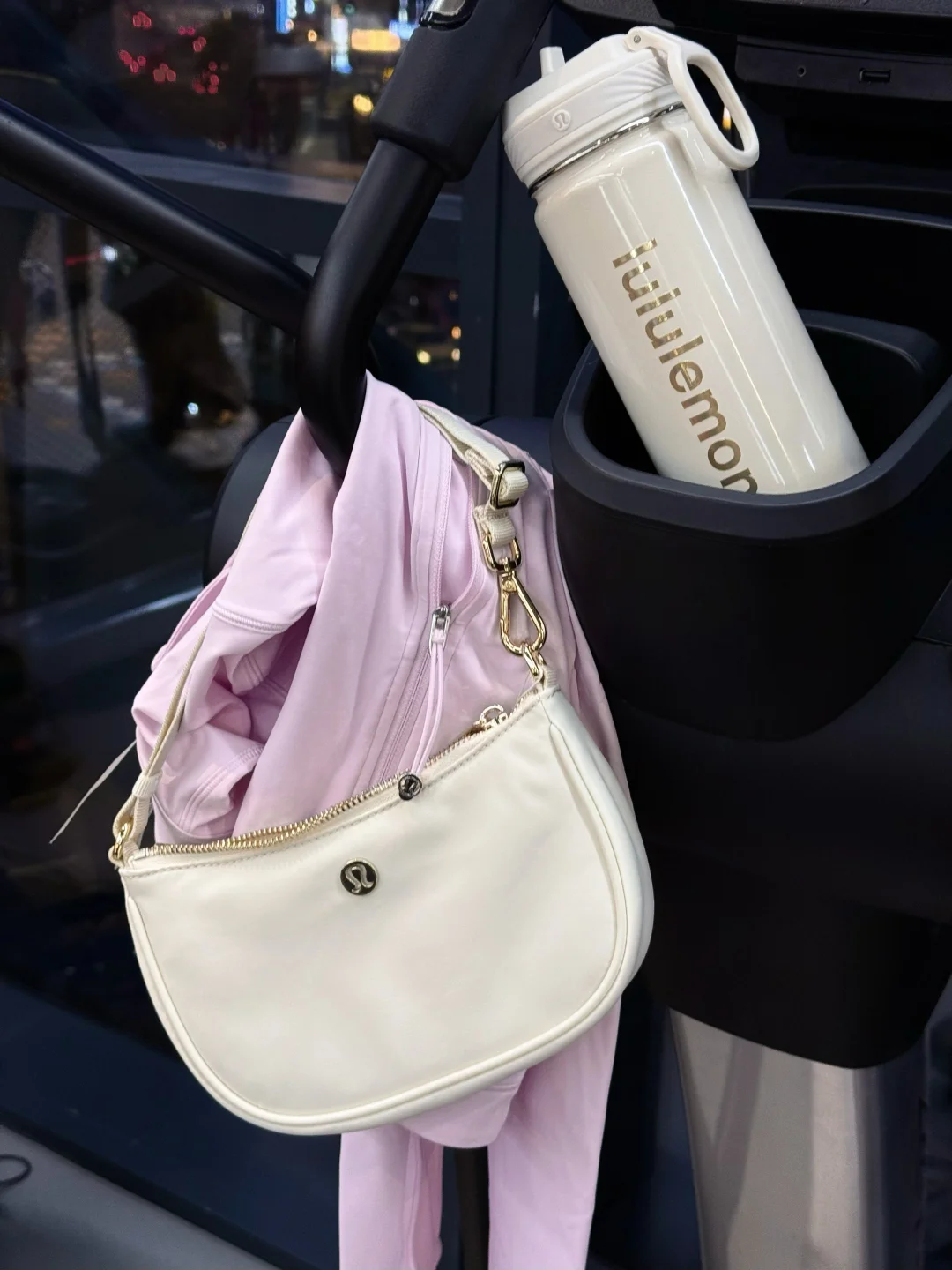 粉白色lulu🩰好少女的健身穿搭！