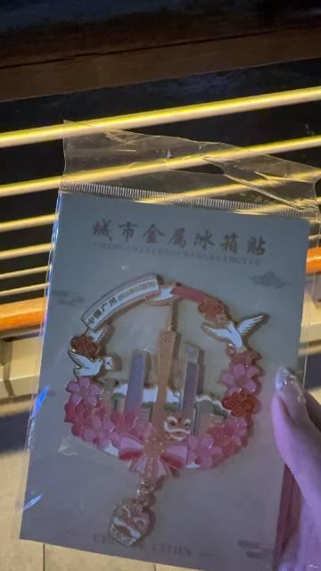 在广州塔下买的漂亮冰箱贴只要8块大洋<br />那我冰箱上贴的那些39...
