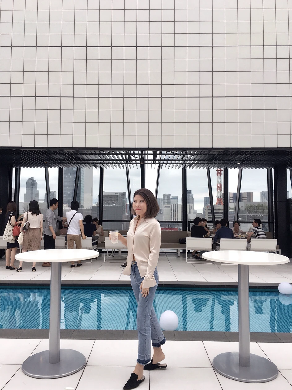 东京银座探店|顶楼泳池畔ins 风照片拍照圣地，奢华啤酒花园