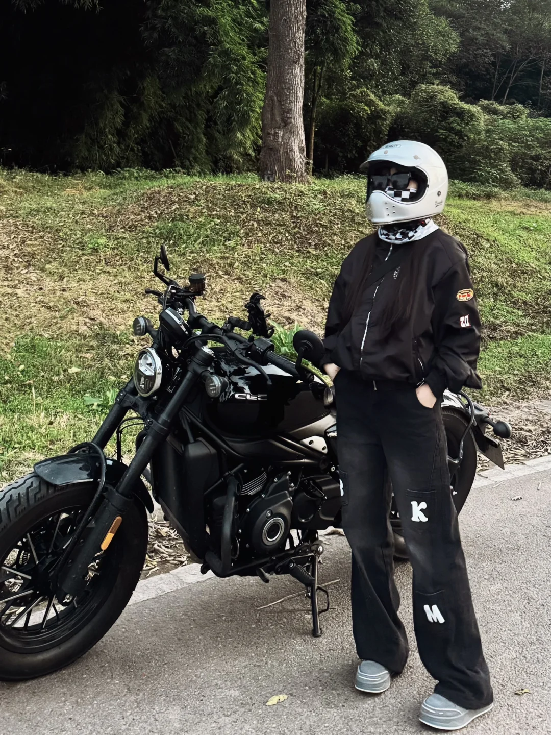 98年👧🏻全款2万➕拿下黑武士巡航🏍️真的帅！