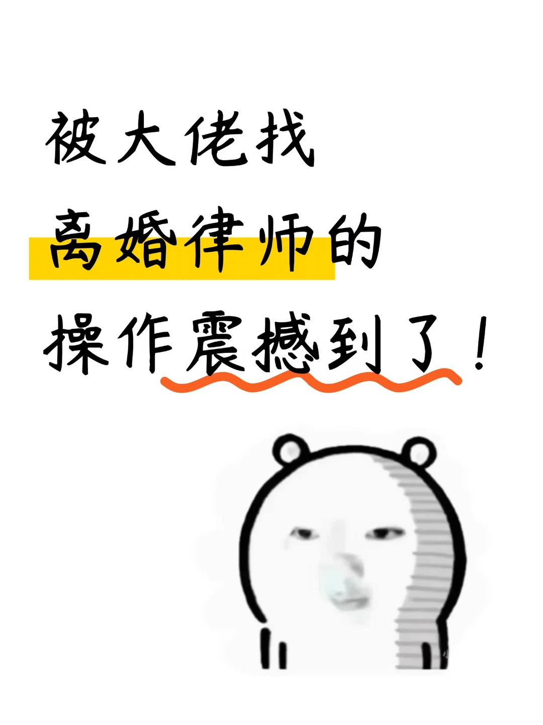离婚律师怎么选？大佬的野路子赶紧学💪